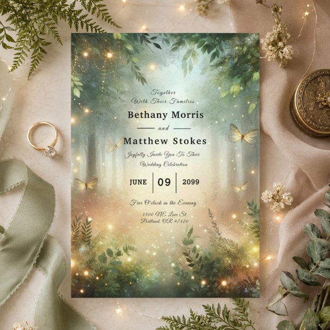 Mystic Forest Meadow Magic Einladung (Von Creator hochgeladen)