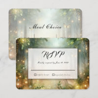 Mystic Forest Meadow Magic Hochzeit RSVP