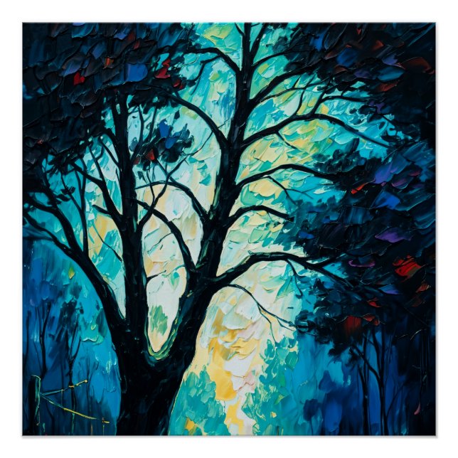 Mystic Forest Tree Poster (Vorderseite)