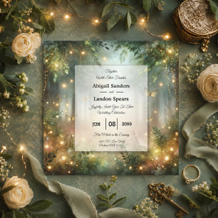 Mystic Forrest Meadow Magic Einladung
