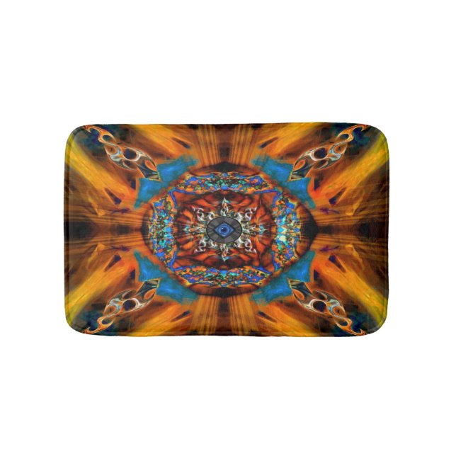 Mystic Fraktal Bath Mat Badematte (Vorderseite)