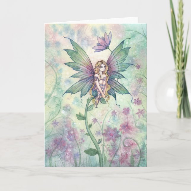 Mystic Garden Blume Fairy Card Karte (Vorderseite)