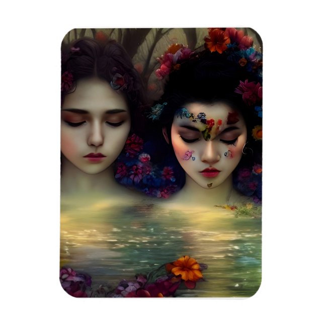 Mystic Garden: Blumenträume Magnet (Vertikal)