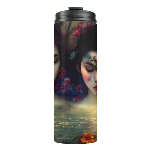 Mystic Garden: Blumenträume Thermosbecher (Vorderseite)