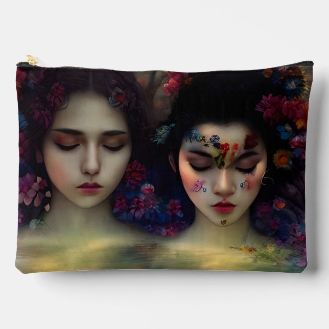 Mystic Garden: Blumenträume Zubehörtasche (Vorderseite)