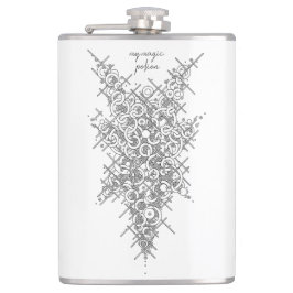 Mystic Geometric "My Magic Potion" Black Ink Flask Flachmann