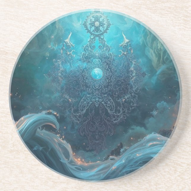 Mystic Geometry of the North Sea Getränkeuntersetzer (Vorne)