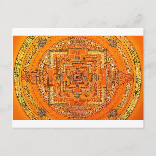 MYSTIC GLOW MANDALA POSTKARTE (Vorderseite)