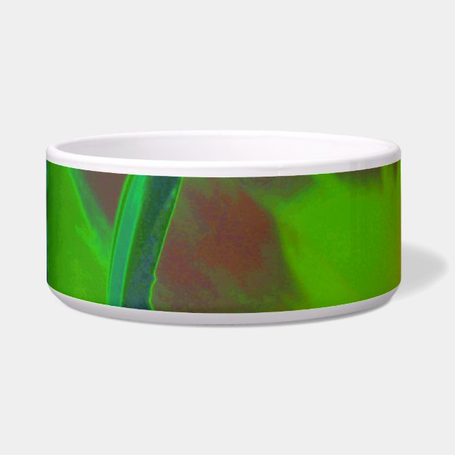 Mystic Green Tulip Dog Bowl Napf (Links)
