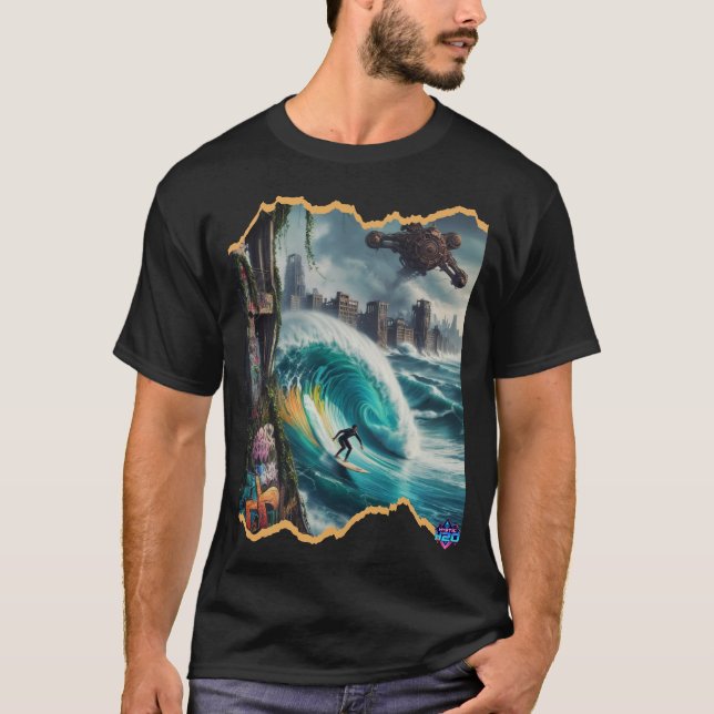 Mystic H2O der letzte Surfer der Apokalypse T-Shirt (Vorderseite)