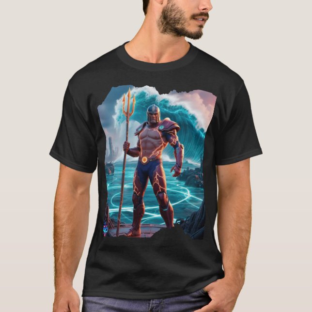 Mystic H2O King of Atlantis Design T-Shirt (Vorderseite)