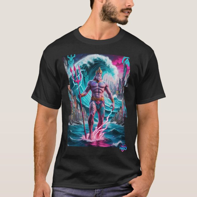 Mystic H2O Poseidon's Storm Design T-Shirt (Vorderseite)