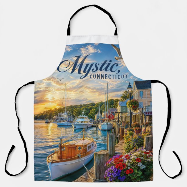 Mystic, Hafen von Connecticut  Schürze (Vorderseite)