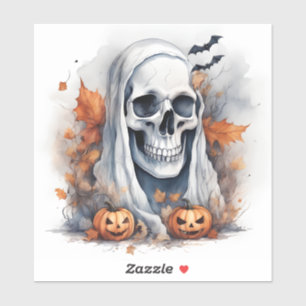 Mystic Halloween Ghost Art - Verzauberndes Geschen Aufkleber