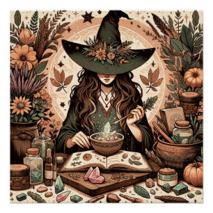Mystic Herbalist: Die Kunst der Hexerei und des He Poster