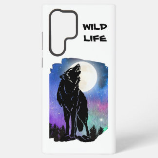 Mystic Howling Wolf Phone Case Samsung Galaxy Hülle