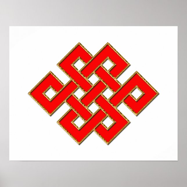 Mystic Knot - Red & Gold 1 Poster (Vorne)