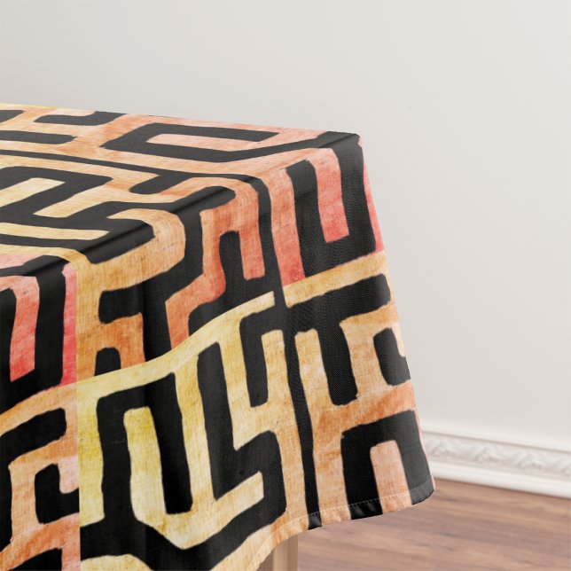 Mystic Kuba Tuch Tool Dyed Geometric Tischdecke (Von Creator hochgeladen)