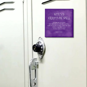 Mystic Lila Fog Witch's Gratitude Zaubermagazin Magnet