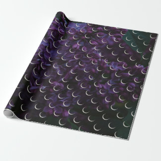 Mystic Lilac Crescent Moon Wrapping Paper Geschenkpapier