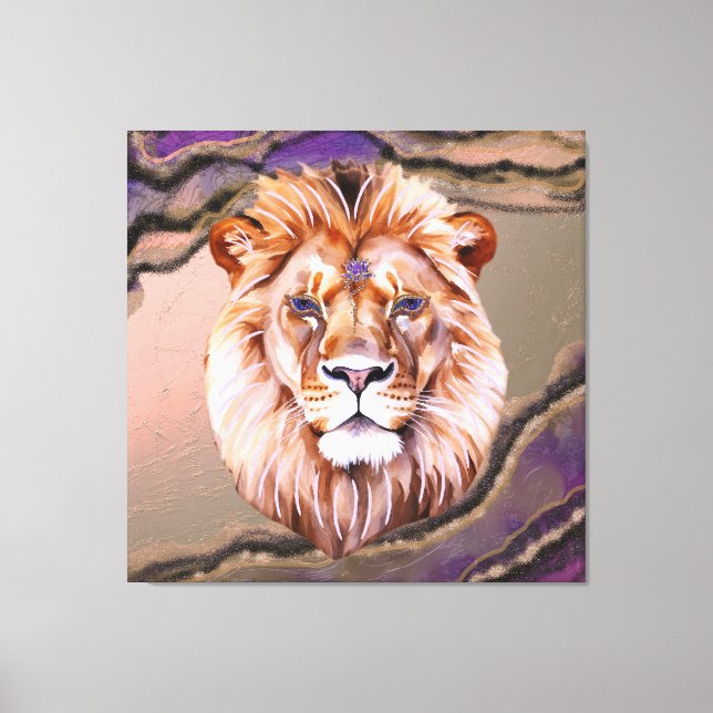 Mystic Lion 2 Leinwanddruck (Vorderseite)