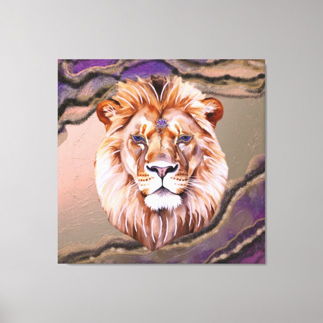 Mystic Lion 2 Leinwanddruck (Vorderseite)