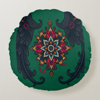 Mystic Mandala Elephant Art Rundes Kissen