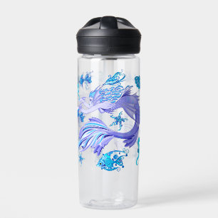 Mystic Mermaid Fairy Lila Creature Keramik Tile Trinkflasche