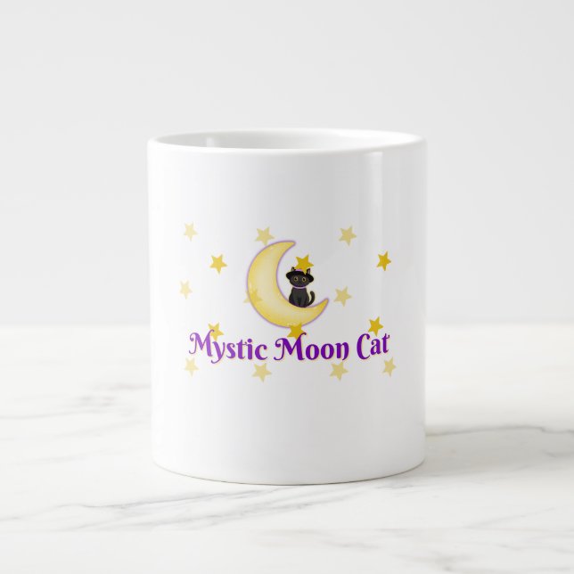 Mystic Moon Cat Jumbo-Tasse (Vorderseite)