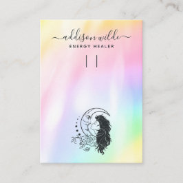 Mystic Moon Goddess Schlüsselanhänger Display Visitenkarte