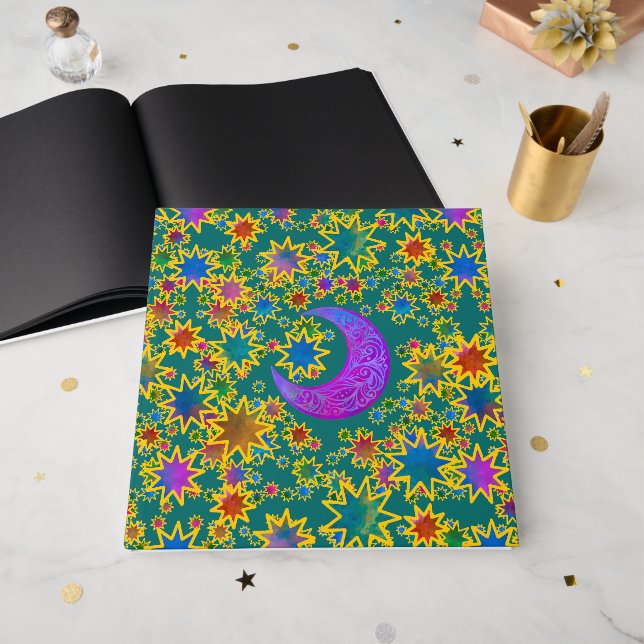 Mystic Moon Twilight Gästebuch (Vorderseite offen)