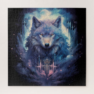 Mystic Moon Wolf Guardian Puzzle