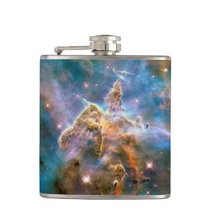 Mystic Mountain Carina-Nebel Hubble-Weltraumfoto Flachmann