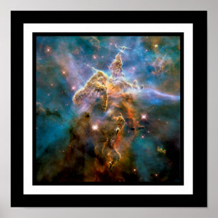 Mystic Mountain Carina-Nebel Hubble-Weltraumfoto Poster