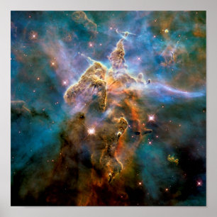 Mystic Mountain Carina-Nebel Hubble-Weltraumfoto Poster