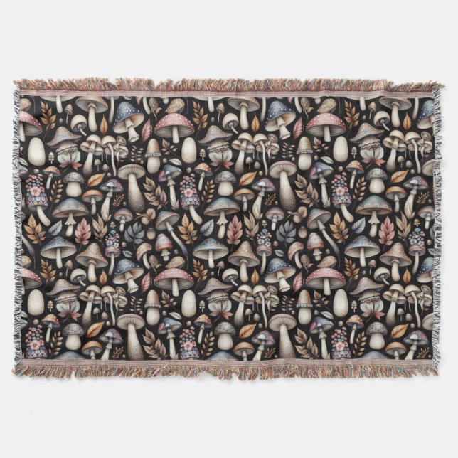 Mystic Mushrooms Decke (Vorderseite)