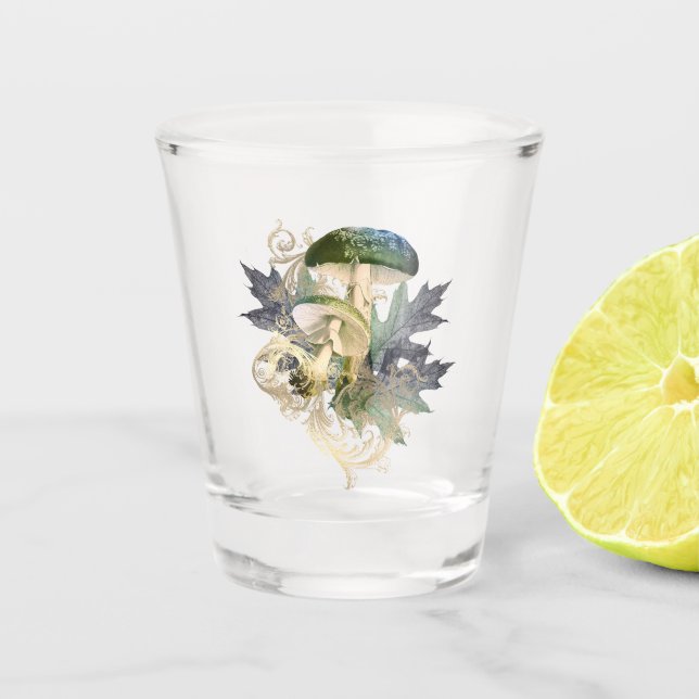 Mystic Mushrooms Schnapsglas (Vorderseite)