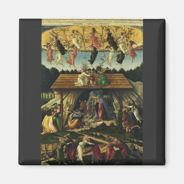 Mystic Nativi von Sandro Botticelli Magnet (Vorne)