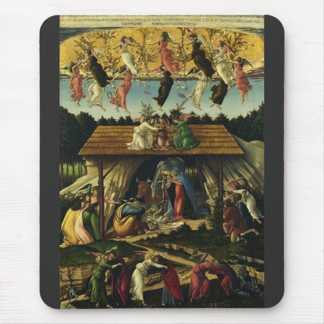 Mystic Nativi von Sandro Botticelli Mousepad (Vorne)