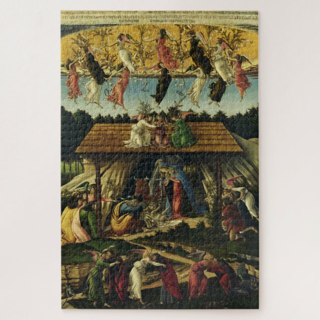 Mystic Nativi von Sandro Botticelli Puzzle (Vertikal)