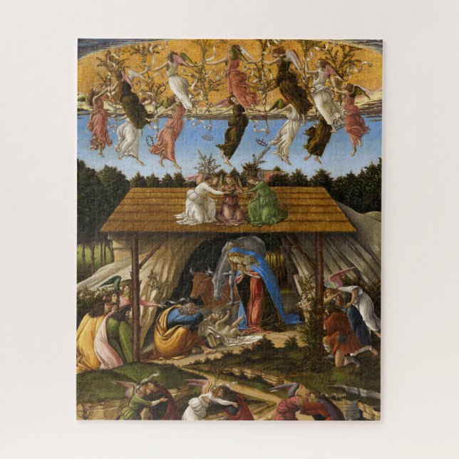 Mystic Nativity, 1500 von Sandro Botticelli Puzzle (Vertikal)