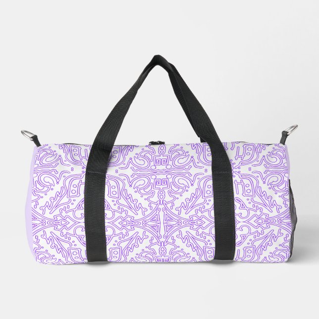 Mystic Nebula Flieder Duffle Bag (Vorderseite)