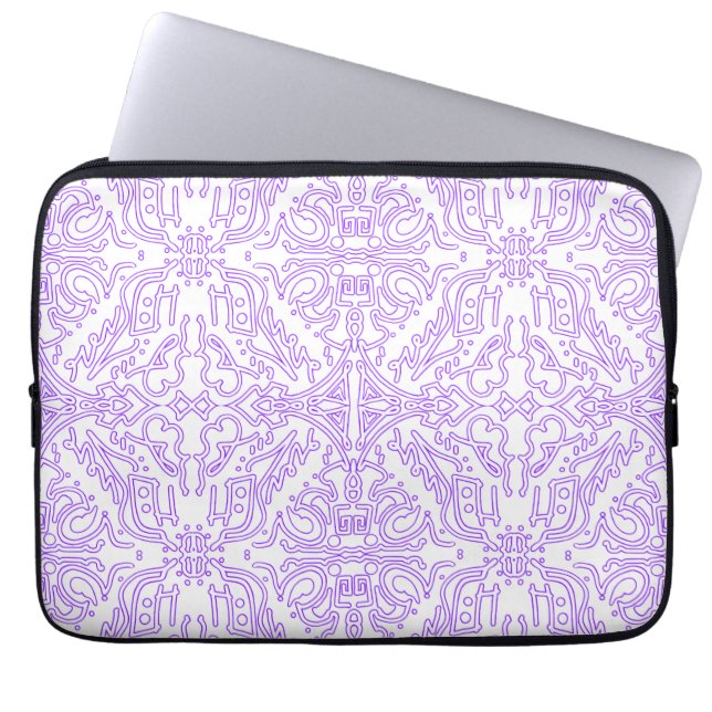 Mystic Nebula Flieder Laptopschutzhülle (Vorderseite)