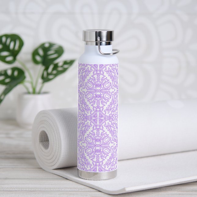 Mystic Nebula Flieder Trinkflasche (Yoga (gedreht))
