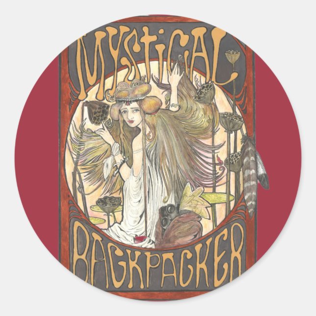 Mystic of Mystical Backpackers Stickers (Vorderseite)