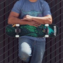 "Mystic Owl" Personalisiertes Skateboard Deck mit 