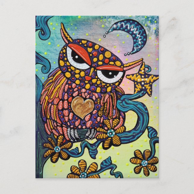 Mystic Owl Postkarte (Vorderseite)