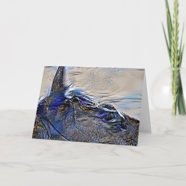 Mystic Painted Horse Head Art Card Karte (Vorderseite)