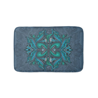 Mystic Peacock Feathers Badematte