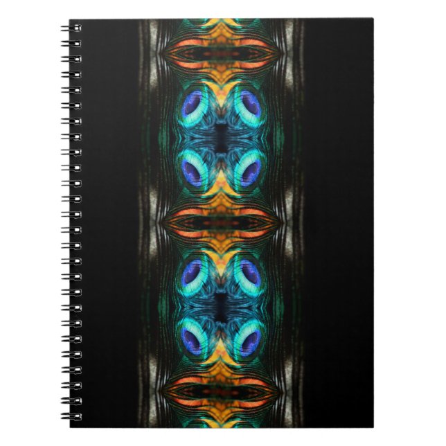 Mystic Peacock Mirage Notizblock (Vorderseite)